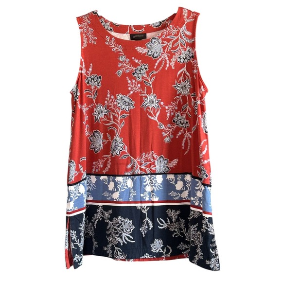 J Jill Wearever Tunic Womens Size Small Petite Multicolor Stretch Side Slits - Picture 5 of 8